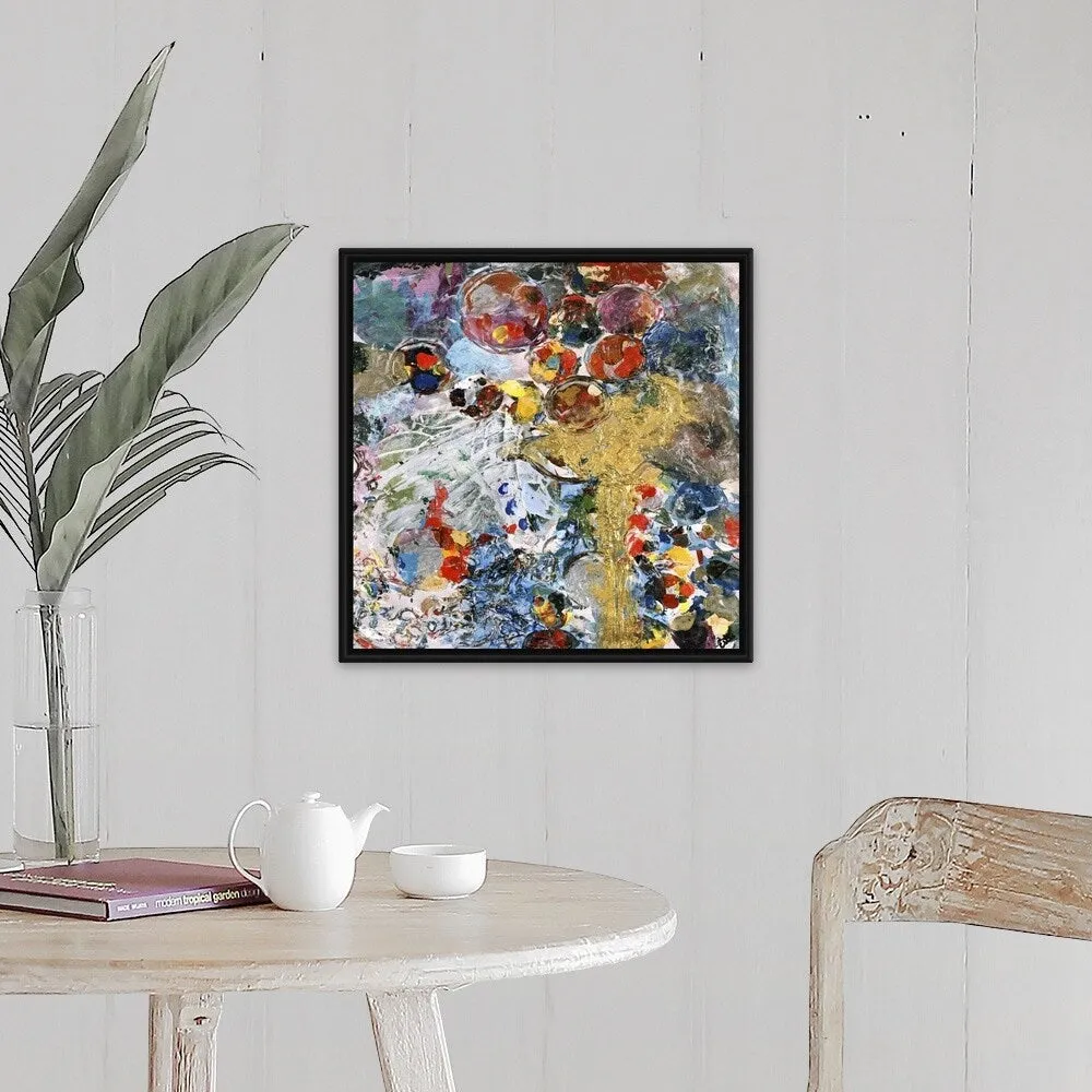 "Calamity Jam" Black Float Frame Canvas Art