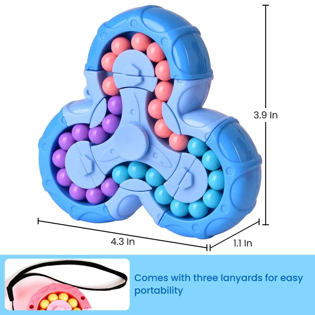 Rotating Magic Bean Puzzle Toy 3pcs