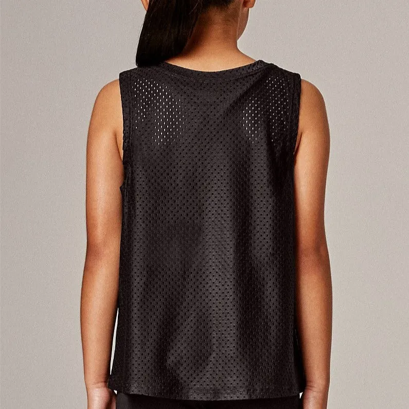 Running Bare Girls Mesh Up Tank