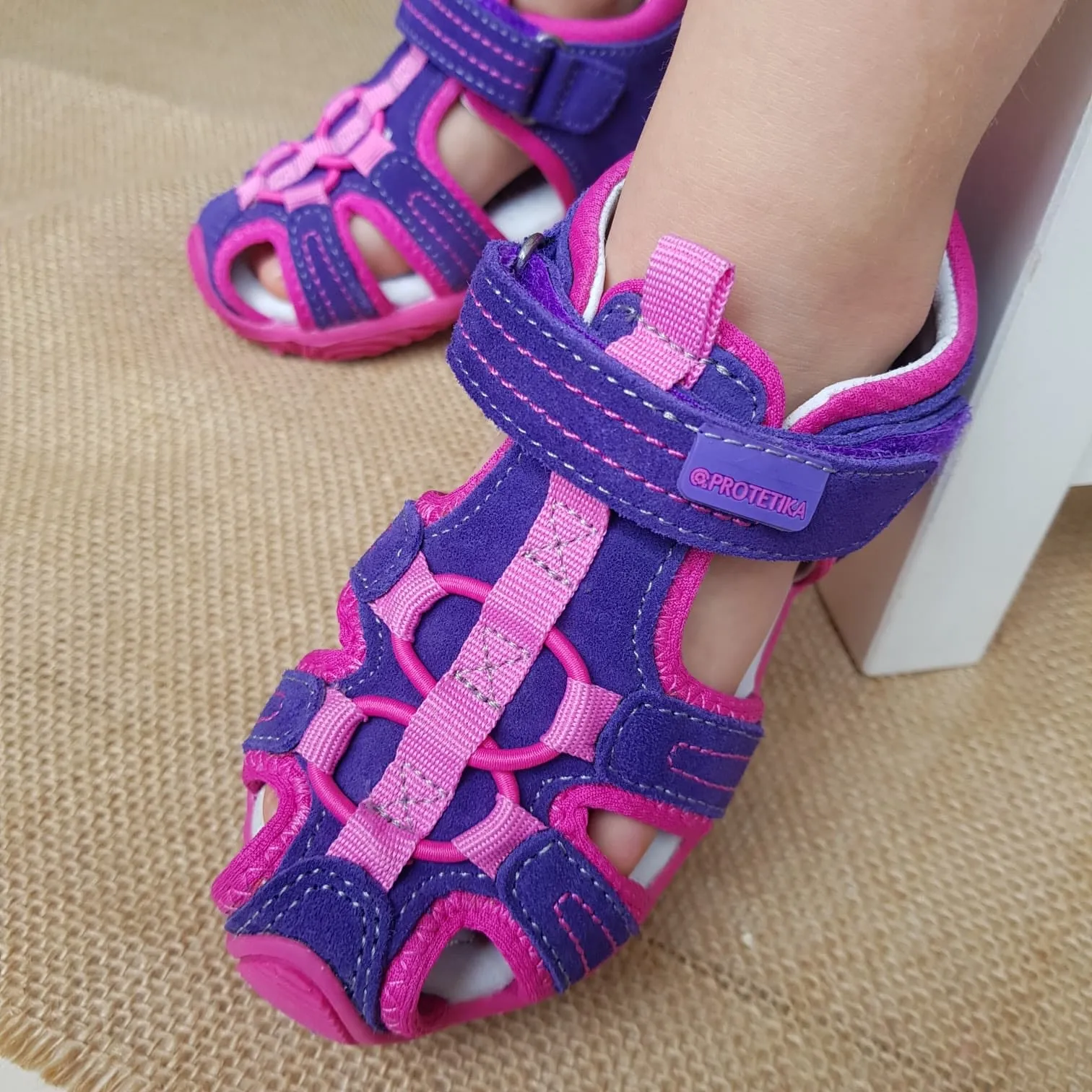 SID lila toddler girl arch support sandals