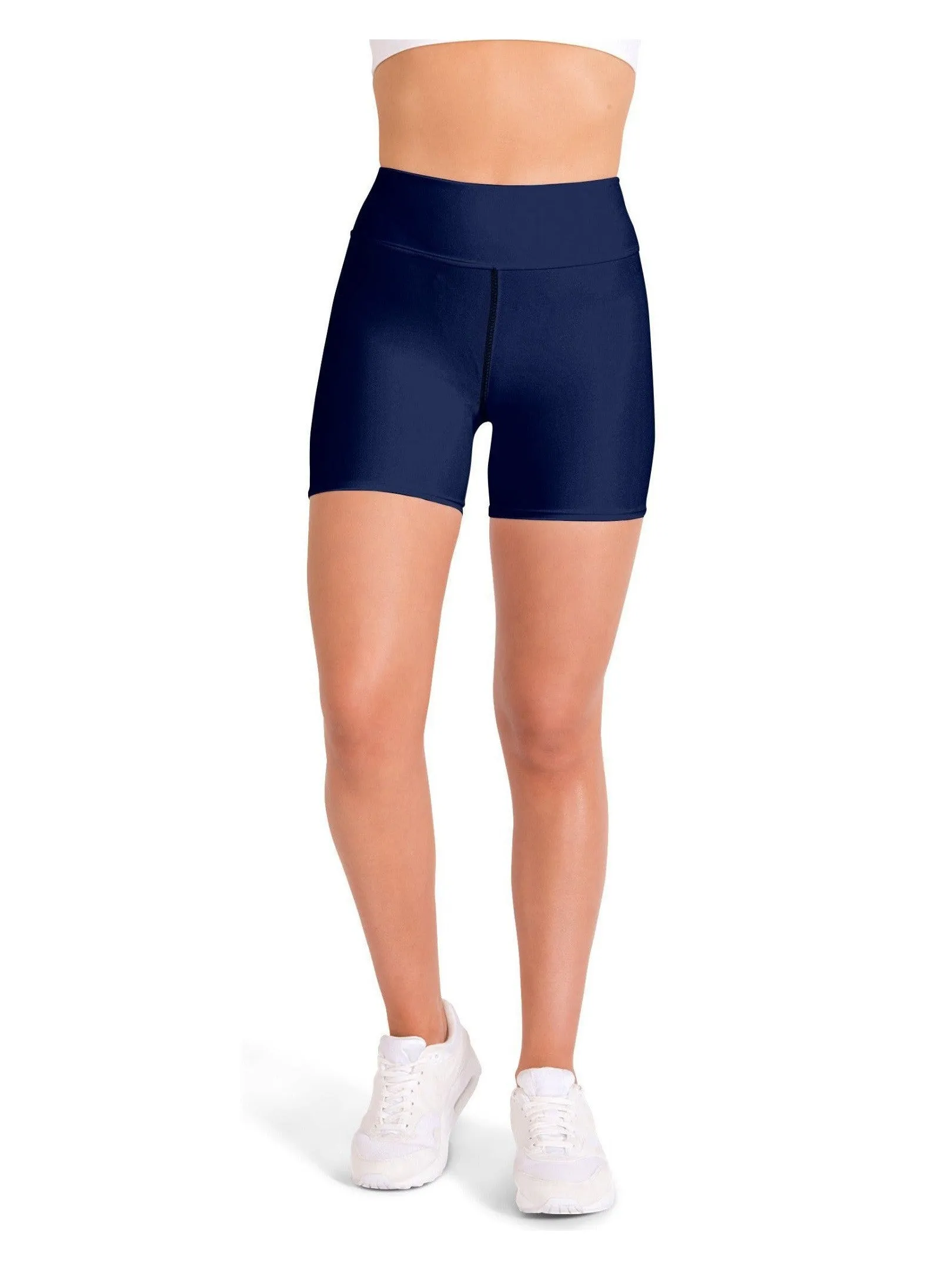 Solid Ocean Blue Yoga Shorts