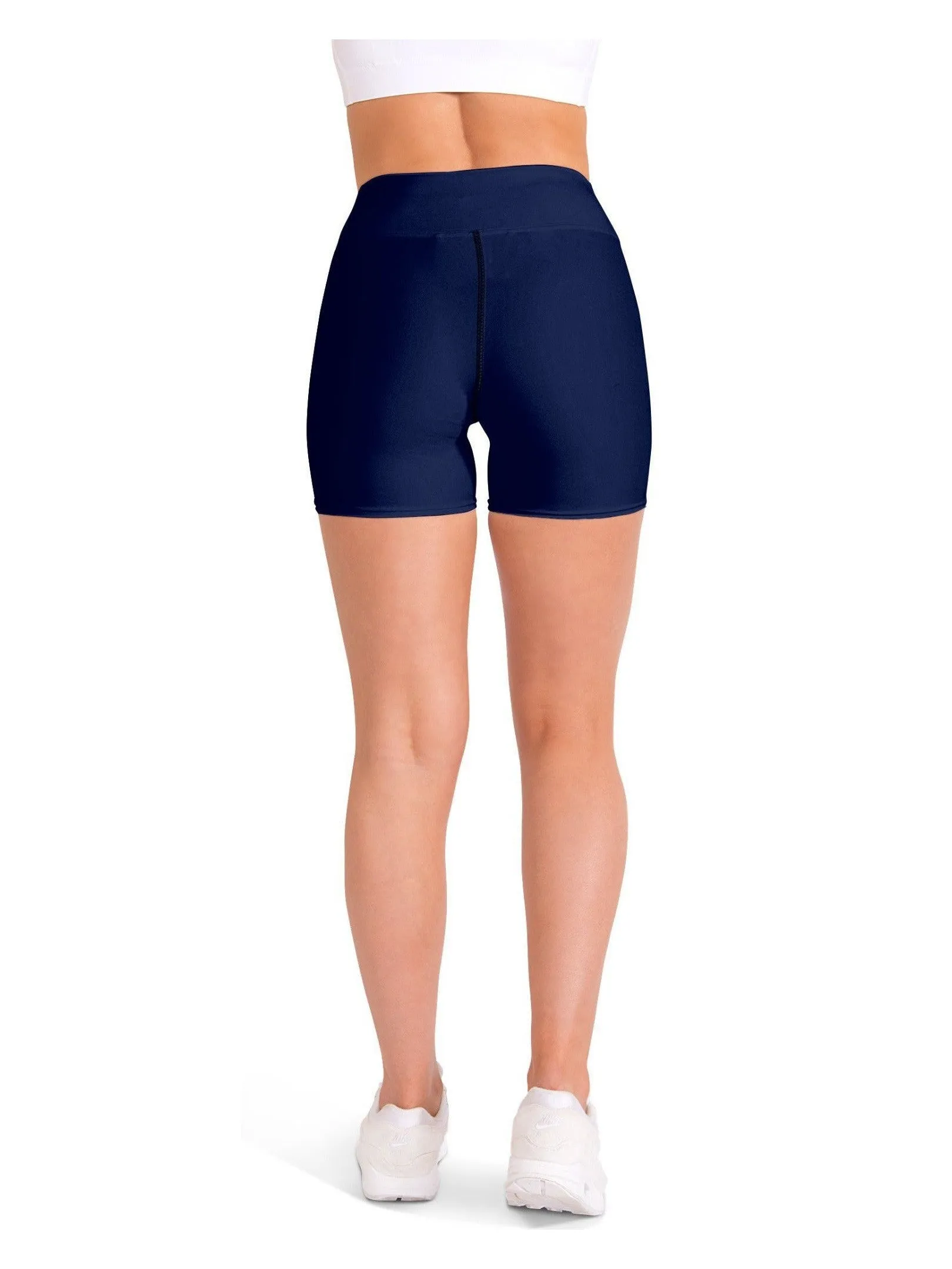 Solid Ocean Blue Yoga Shorts
