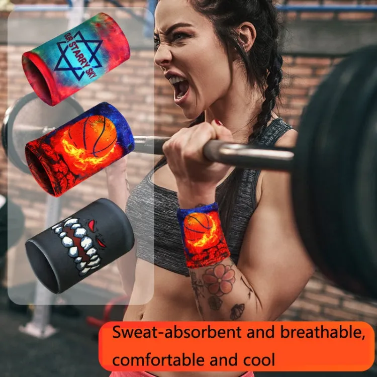 Sports Fitness Elastic Wristbands Absorbing Sweat Playing Ball Riding Wiping Sweat Cold Wristbands, Specification: S(Faile)