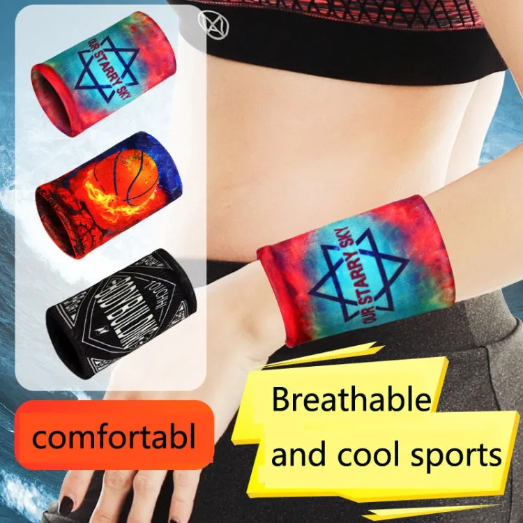 Sports Fitness Elastic Wristbands Absorbing Sweat Playing Ball Riding Wiping Sweat Cold Wristbands, Specification: S(Faile)