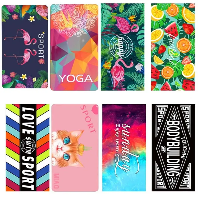 Sports Fitness Swimming Bath Towel Printed Double-Sided Velvet Absorbent Quick-Drying Beach Towel, Size: 155x80cm (Soft Comet)