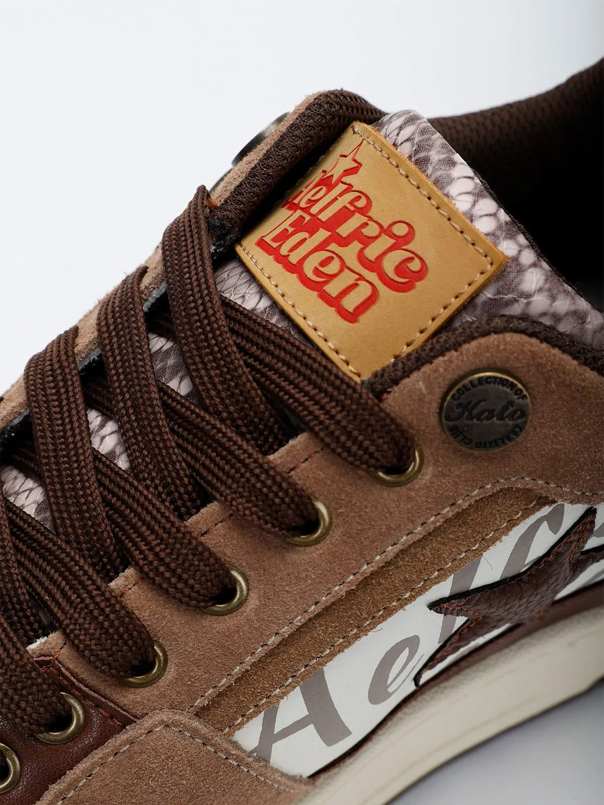 StarryClimb Vintage Star Patchwork Skate Shoes