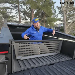 Tesla Cybertruck Vault Cargo Divider Rear Trunk Bed Divider Tesstudio®