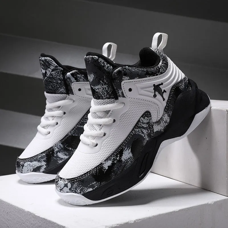 Thick Sole Soft Boys Basketball Shoes Non-slip