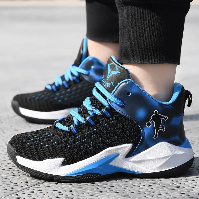 Thick Sole Soft Boys Basketball Shoes Non-slip