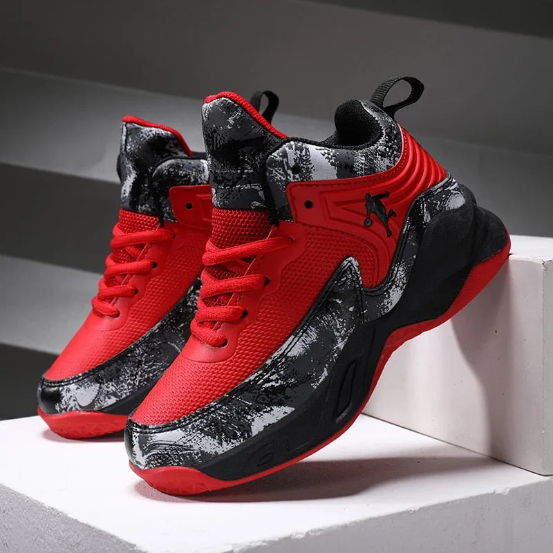 Thick Sole Soft Boys Basketball Shoes Non-slip