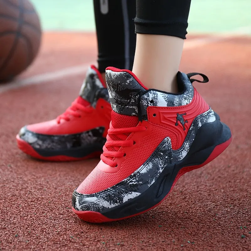 Thick Sole Soft Boys Basketball Shoes Non-slip