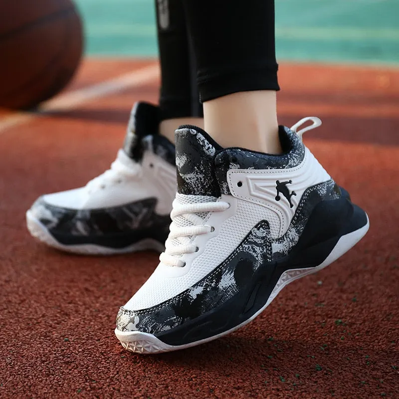 Thick Sole Soft Boys Basketball Shoes Non-slip