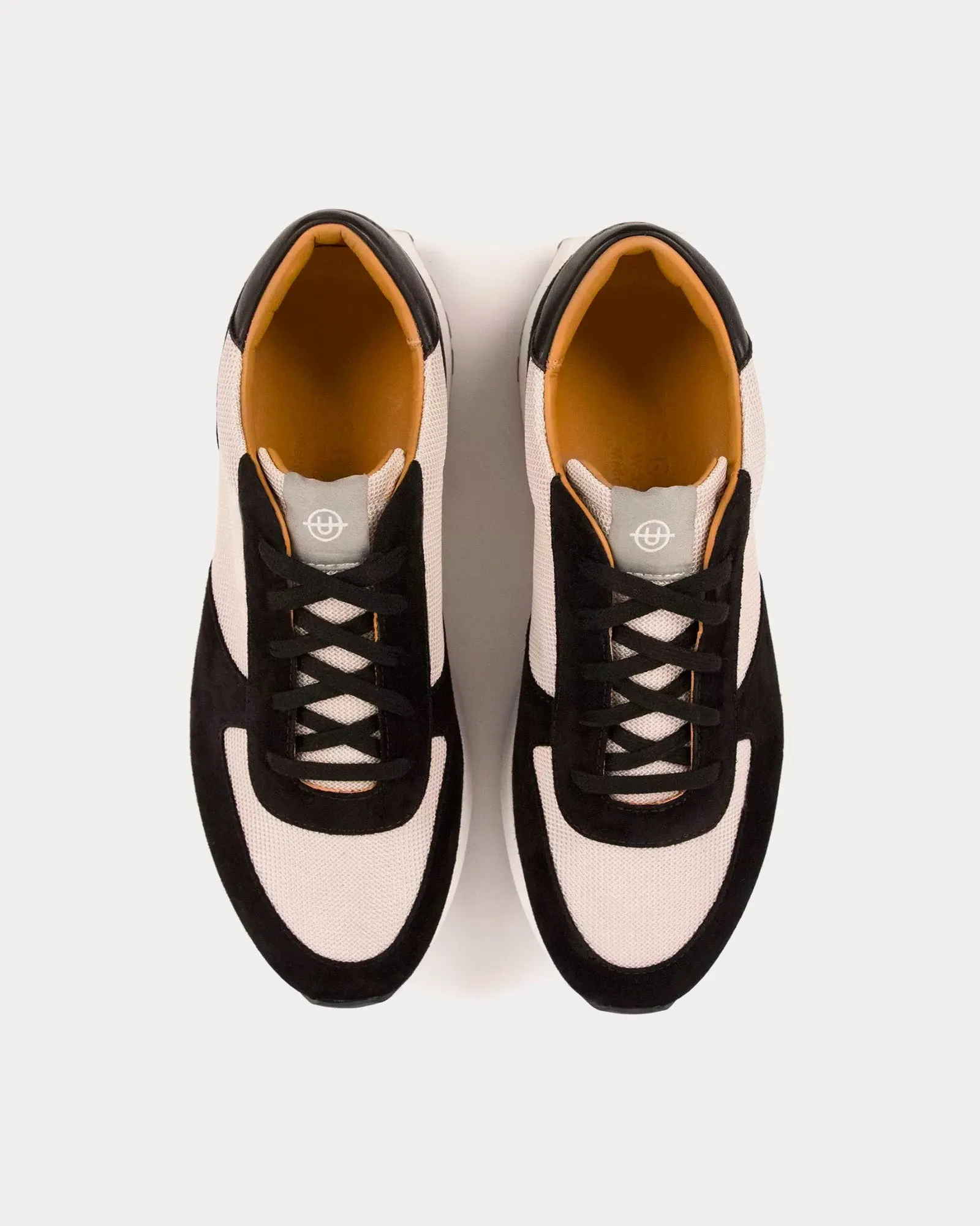 Trinity Luxe Suede Black / White Low Top Sneakers