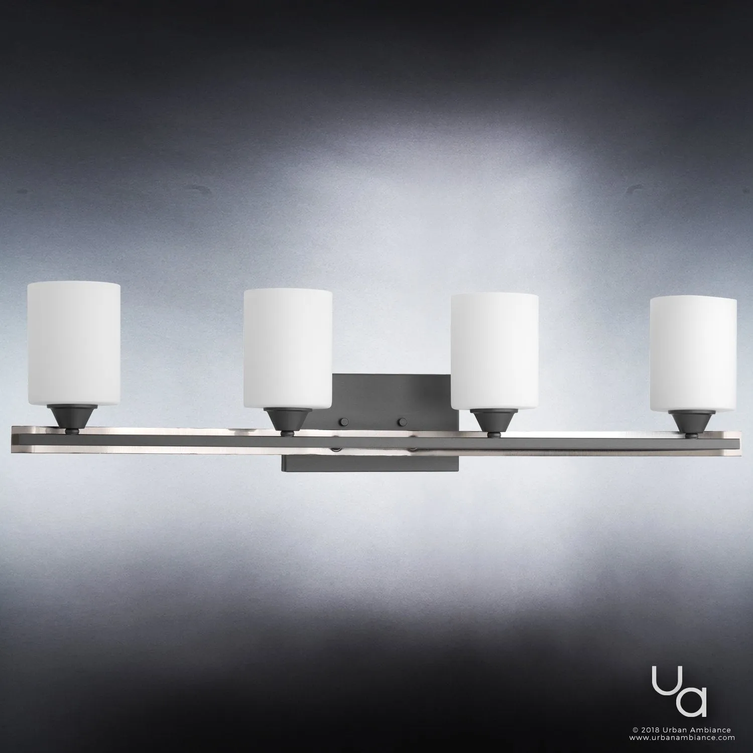 UHP2232  Mid-Century Modern Modern Bathroom Vanity Light, 7.875"H x 33"W, Charcoal Finish, Tampa Collection