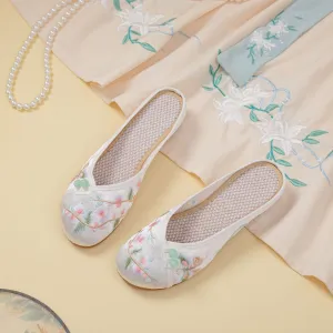 Women's Satin Retro Cheongsam Han Chinese Clothing Sandals