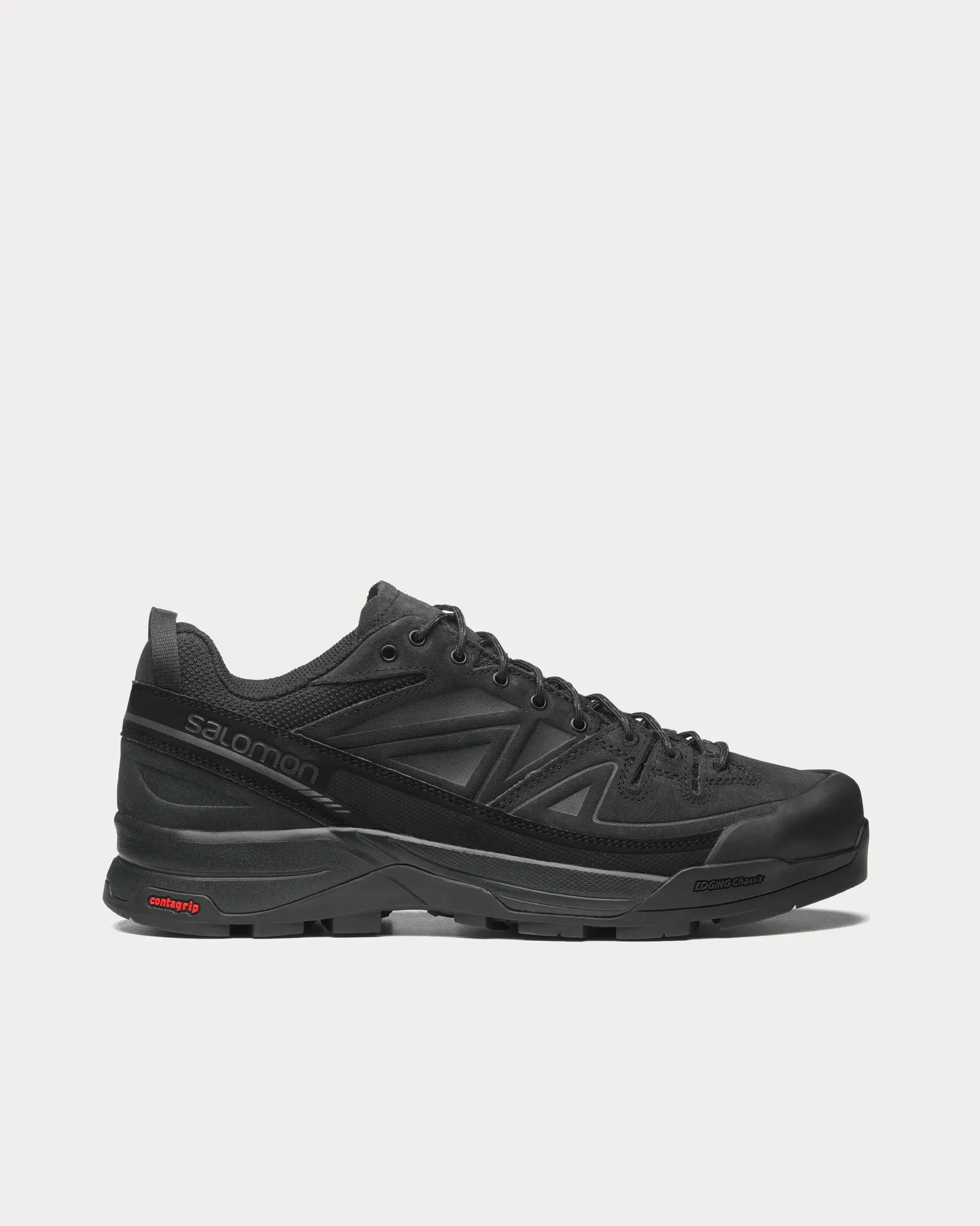 X-Alp Leather Black / Asphalt Low Top Sneakers
